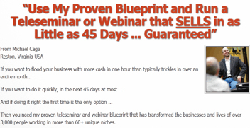Michael Cage - Teleseminars & Webinars that Sell