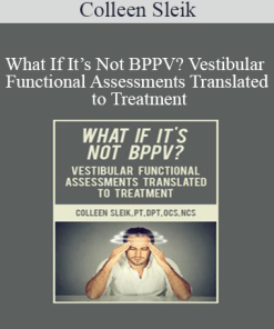 Colleen Sleik - What If It’s Not BPPV? Vestibular Functional Assessments Translated to Treatment