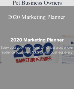 Pet Business Owners - 2020 Marketing Planner