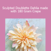 Amity Katharine Libby - Sculpted Doublette Dahlia made with 180 Gram Crepe